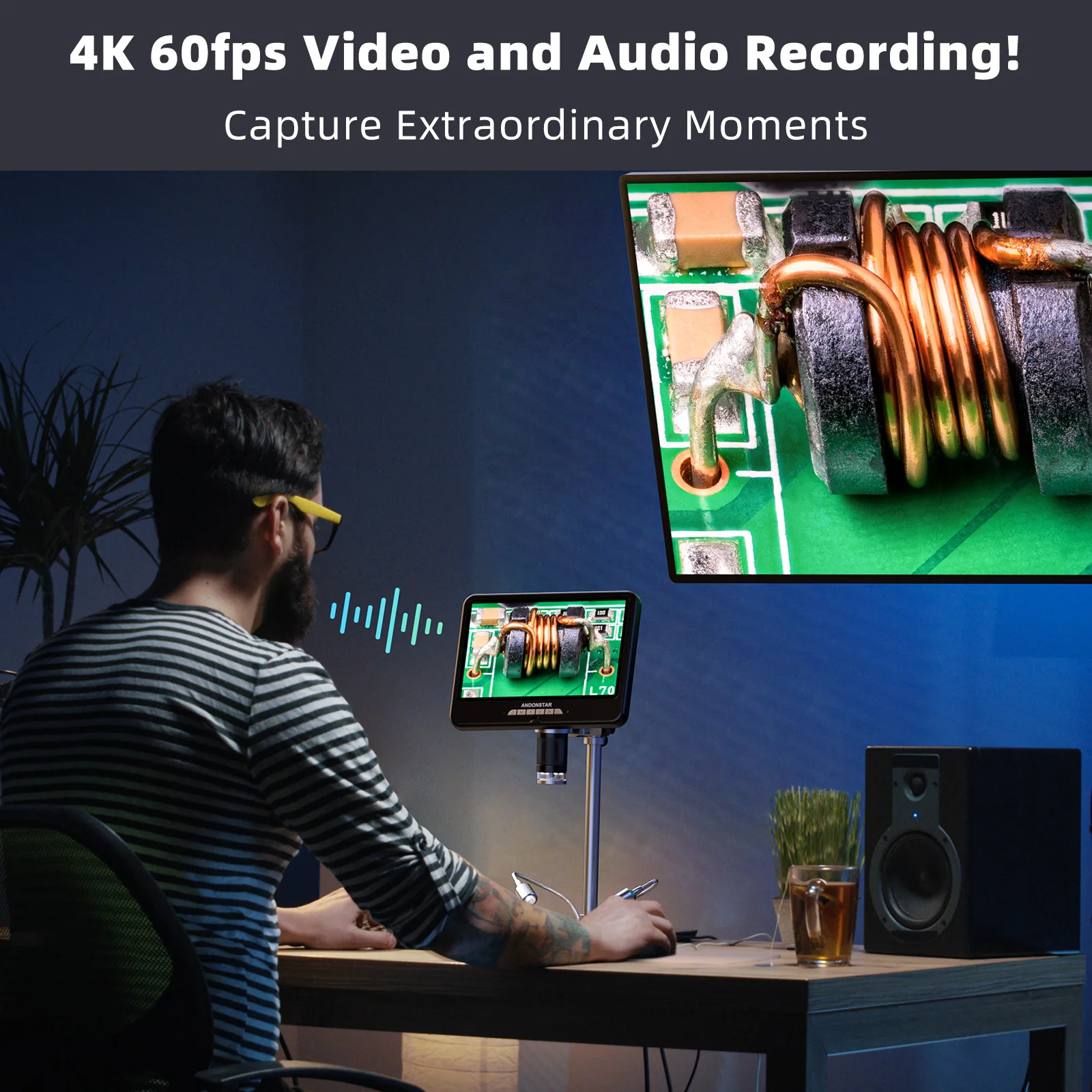 Andonstar AD210S-Pro 4K 60FPS  - Digital Microscope ulasan dan harga