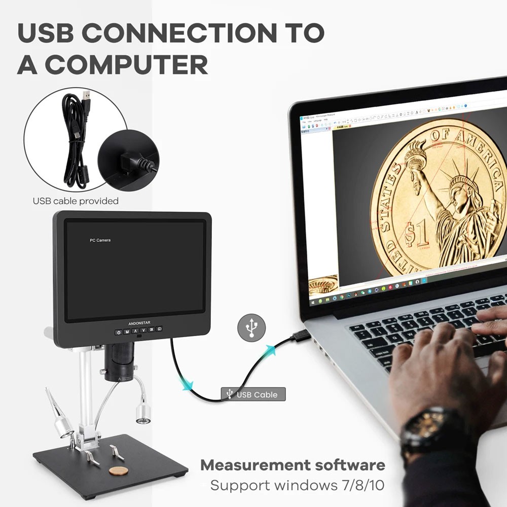 GOOD Andonstar AD249S-M Trinoc - Digital Microscope ulasan dan harga