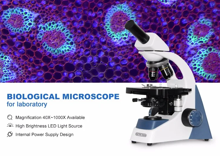 OPTO-EDU A12.1303-B 40x~1000x  - Medical Lab Microscope ulasan dan harga