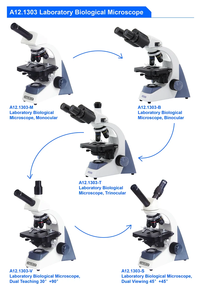 OPTO-EDU A12.1303-B 40x~1000x  - Medical Lab Microscope ulasan dan harga